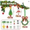 36 Pieces Christmas Crafts for Children, Beaded Ornament Kit to Make Wreath Snowman Christmas Tree Decorations Holiday Tree Party Supplies